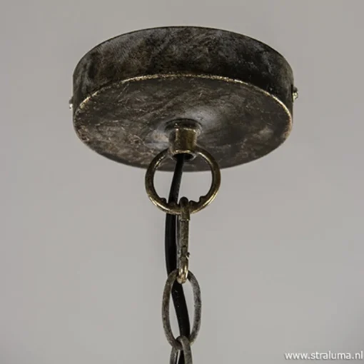 Kleine oosterse hanglamp Kadiri brons>Straluma