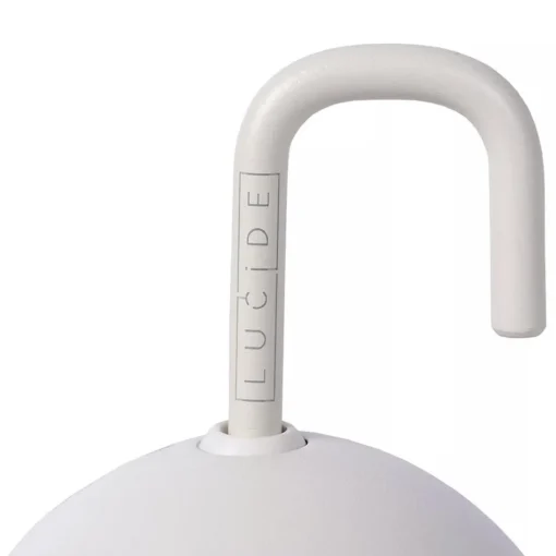 Kleine ronde buitenlamp met USB wit>Straluma Outlet