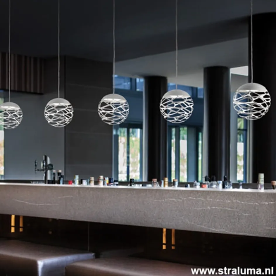 Kleine ronde design hanglamp Kelly wit>Straluma Clearance