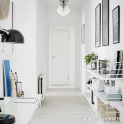 Kleine stalen plafondlamp glas helder><noscript><img width=