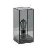 Kleine tafellamp Askjer zwart met smoke glas>Straluma Hot