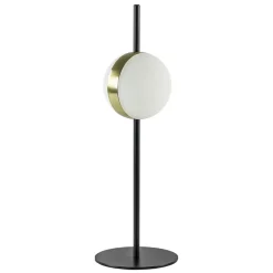 Kleine tafellamp bol zwart met goud>Straluma New