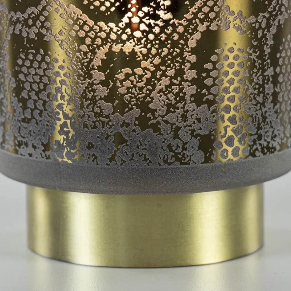 Kleine tafellamp Snake Light and Living grijs met goud>Straluma Discount