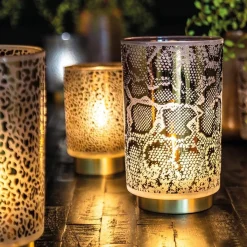 Kleine tafellamp Snake Light and Living grijs met goud><noscript><img width=