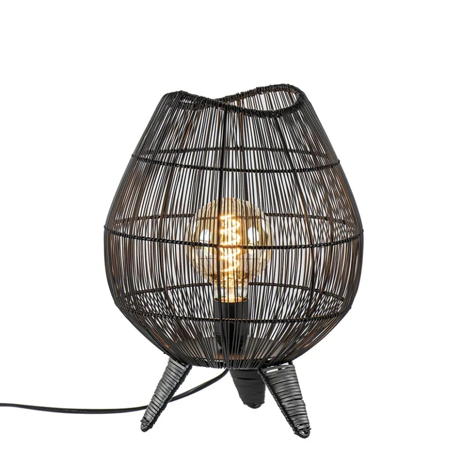 Kleine tafellamp Yumi mat zwart>Straluma Hot