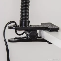 Klemplamp bureau/tafel zwart zilvergrijs></noscript>Straluma Online