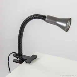 Klemplamp bureau/tafel zwart zilvergrijs></noscript>Straluma Online