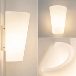 Kunststof buitenlamp wit IP54></noscript>Straluma Hot