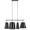 4-L Hanglamp met zwarte kappen>Straluma Online