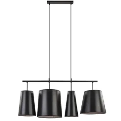 4-L Hanglamp met zwarte kappen>Straluma Online