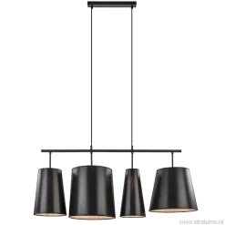 4-L Hanglamp met zwarte kappen>Straluma Online