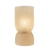 L&L grote ribglas tafellamp peach op batterijen Phoebe>Straluma Sale