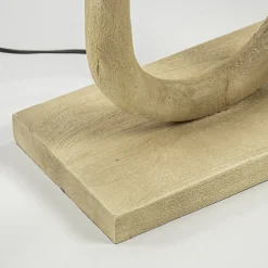 Lampvoet / vloerlamp Paceco hout naturel></noscript>Straluma Discount