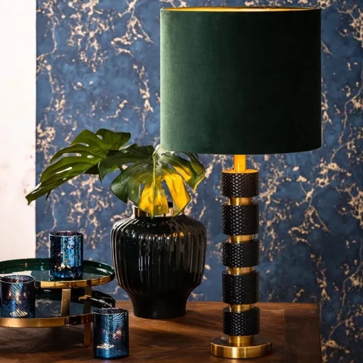 Lampvoet Azoyu zwart/brons exclusief kap>Straluma New