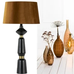 Lampvoet Ilvar mat zwart + antiek brons></noscript>Straluma Online