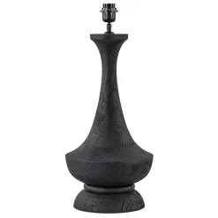 Lampvoet Nicolo zwart hout exclusief kap>Straluma Best