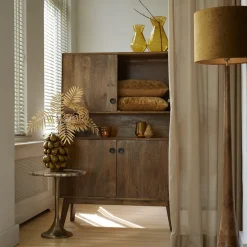 Lampvoet/vloerlamp Jovany wood oil brown><noscript><img width=