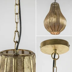 Landelijke druppel hanglamp goud Oosters></noscript>Straluma Online