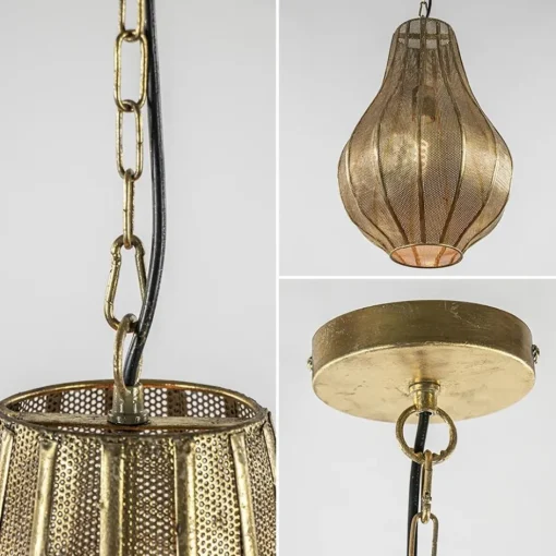 Landelijke druppel hanglamp goud Oosters>Straluma Online