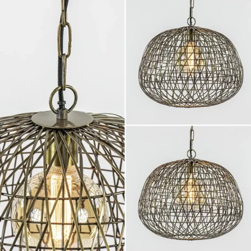 Landelijke hanglamp Alwina antiek brons L&L>Straluma New