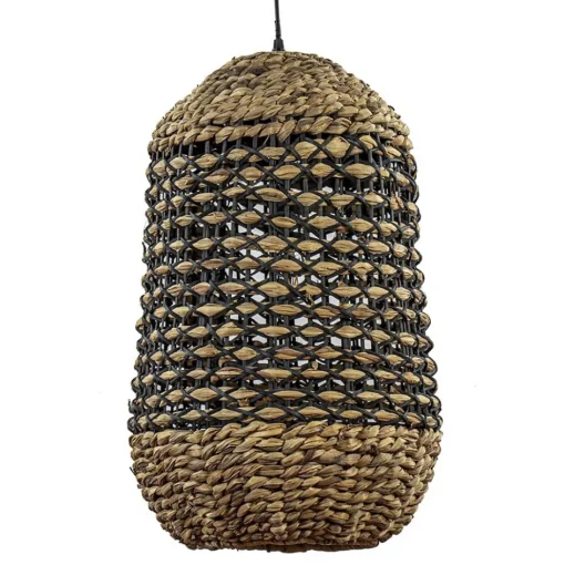 Landelijke hanglamp Tripoli rotan met zwart>Straluma Best