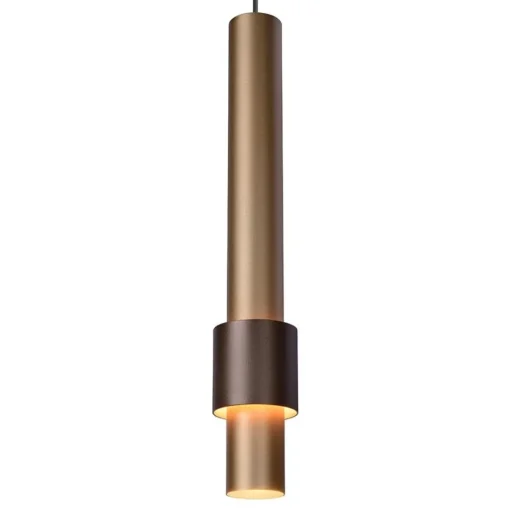 Landelijke 5-lichts LED hanglamp cilinders bruin>Straluma Outlet