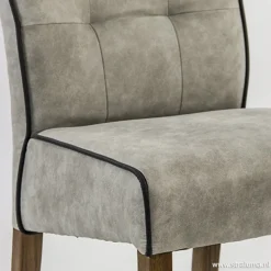 Landelijke stoel grijs met zwarte bies><noscript><img width=