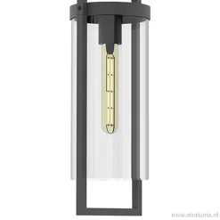 Lantaarn buitenlamp antraciet met glas IP54>Straluma