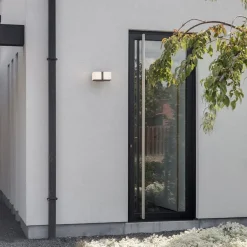 LED buitenlamp dubbele kubus draaibaar grijs IP54><noscript><img width=