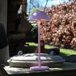 LED buitenlamp op batterij roze IP54><noscript><img width=