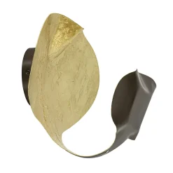 LED design wand/plafondlamp brons met goldleaf>Straluma New