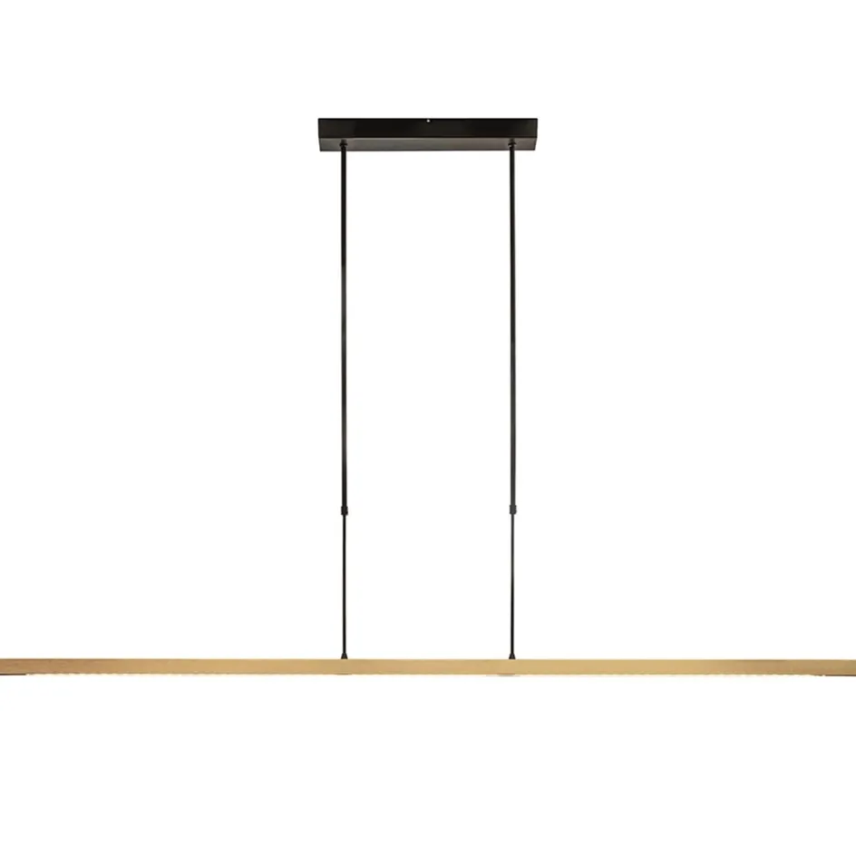 LED hanglamp aluminium mat zwart met mat goud dimbaar>Straluma Best