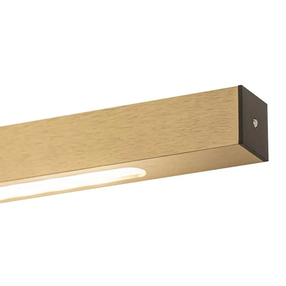 LED hanglamp aluminium mat zwart met mat goud dimbaar>Straluma Best
