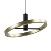 LED hanglamp Circle zwart/goud 3-standen dimbaar>Straluma Hot