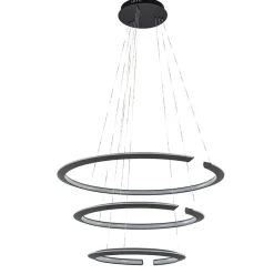 LED hanglamp ringen mat zwart>Straluma