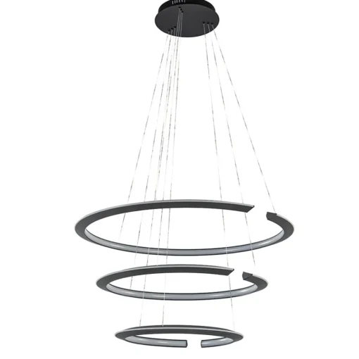 LED hanglamp ringen mat zwart>Straluma