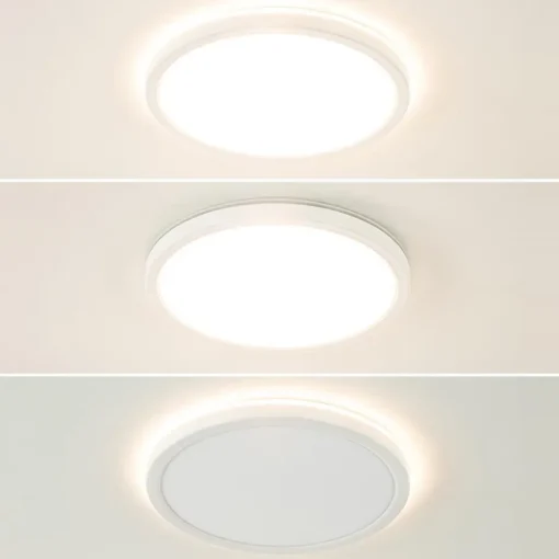 LED plafondlamp met 3 licht opties wit IP44>Straluma