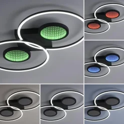LED plafondlamp zwart ringen met RGB en memory></noscript>Straluma Clearance