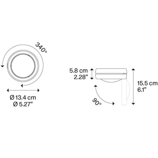 LED plafondspot Nautilus chroom verstelbaar>Straluma Hot