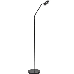 LED vloer/leeslamp mat zwart metaal verstelbaar>Straluma Hot