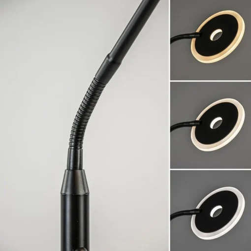 LED vloer/leeslamp mat zwart metaal verstelbaar>Straluma Hot