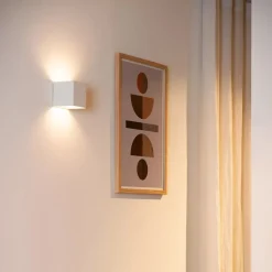 LED wandlamp oplaadbaar wit vierkant IP54></noscript>Straluma Discount