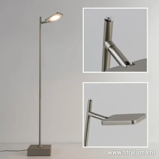 Leeslamp Block nikkel met pushdimmer>Straluma Online