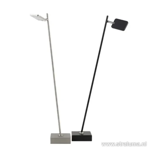 Leeslamp Block nikkel met pushdimmer>Straluma Online