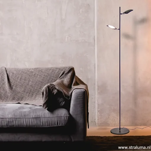 Leeslamp Raggio 2L zwart 3-step dim>Straluma Discount