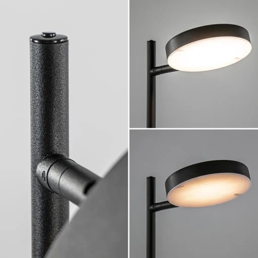 Leeslamp Round Move Portable zwart oplaadbaar>Straluma
