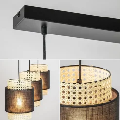 3-Lichts eettafelhanglamp webbing met zwart></noscript>Straluma Sale