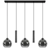 5-Lichts hanglamp cilinders en smoke glas>Straluma