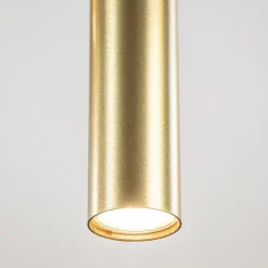 3-Lichts hanglamp cilinders mat zwart met goud rond></noscript>Straluma Hot