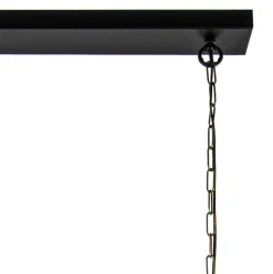 2-Lichts hanglamp Khedira mat zwart/brons><noscript><img width=